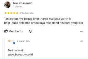 testimony pelanggan