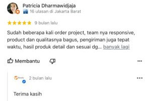 testimony pelanggan