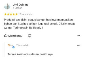 testimony pelanggan